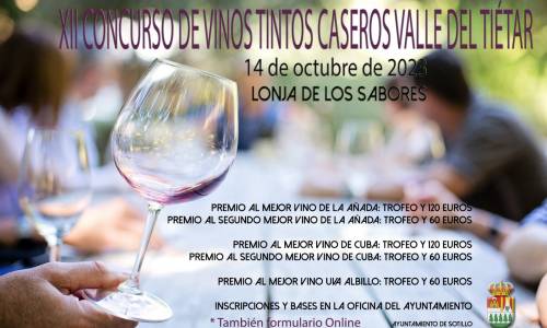 Bases y convocatorai del XI Concurso de vinos tintos caseros Valle del Tiétar